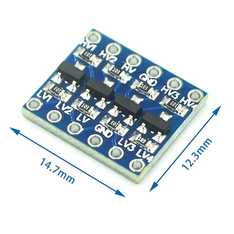DIYables وحدة محول مستوى 4 قنوات IIC I2C، محول من 5 فولت إلى 3.3 فولت ثنائي الاتجاه للاردوينو، Raspberry Pi، ESP8266، ESP32 - Image 2